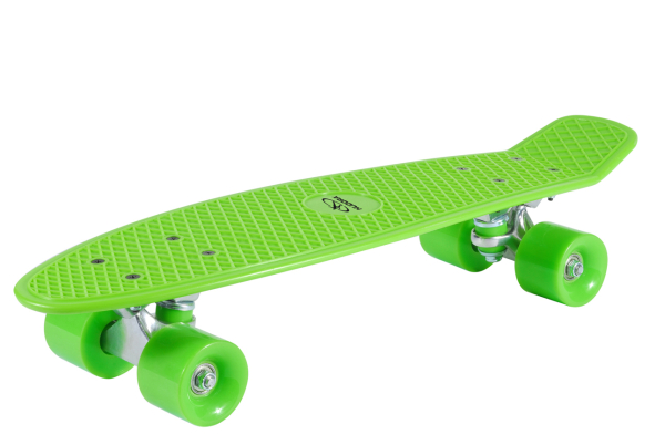 HUDORA Skateboard Retro Lemon Green